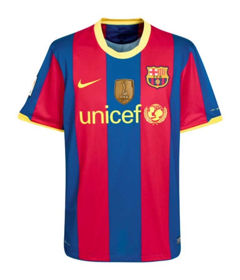 Primera equipación de Barcelona 10-11