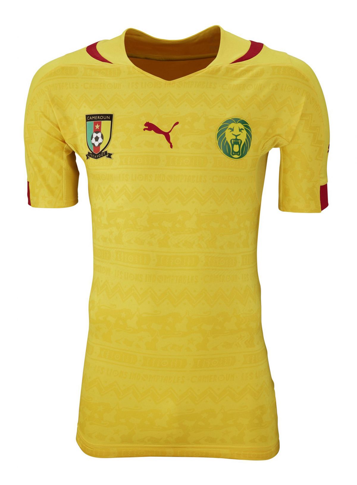 Segunda equipación de Camerún 2014