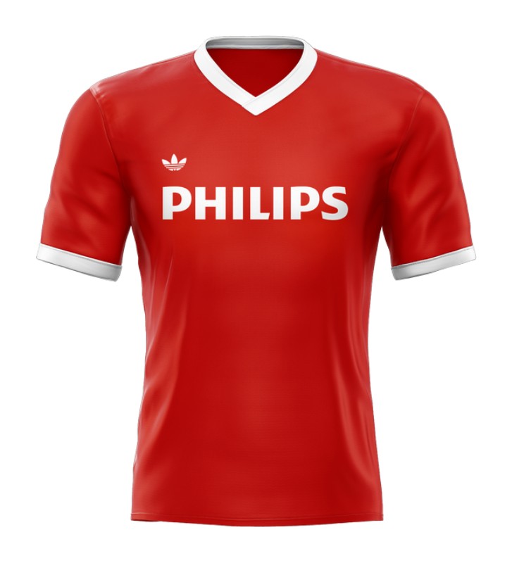 Primera equipación de PSV 83-84