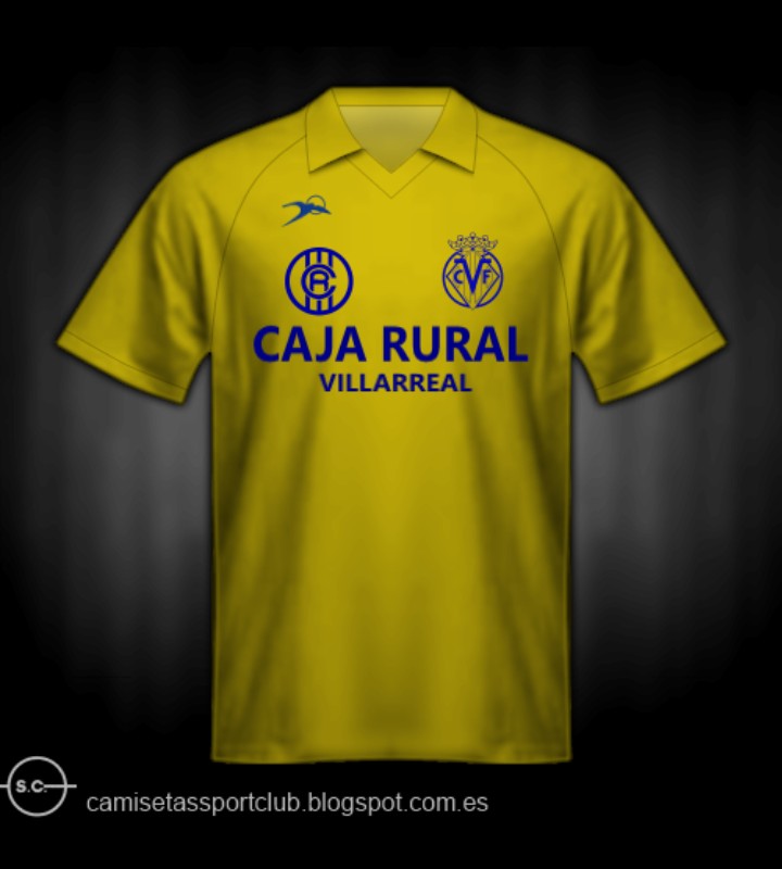 Primera equipación de Villarreal 91-92