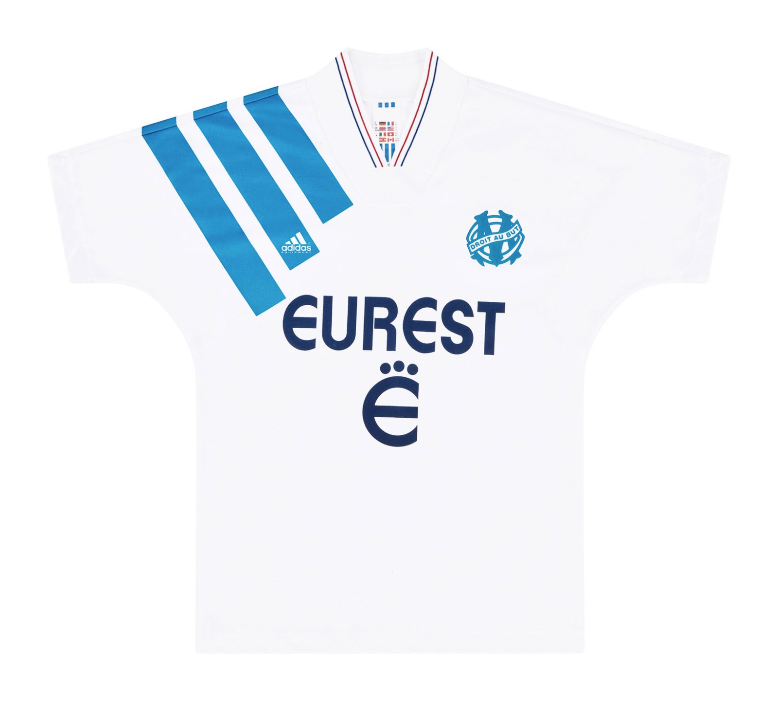 Primera equipación de Olympique de Marsella 93-94