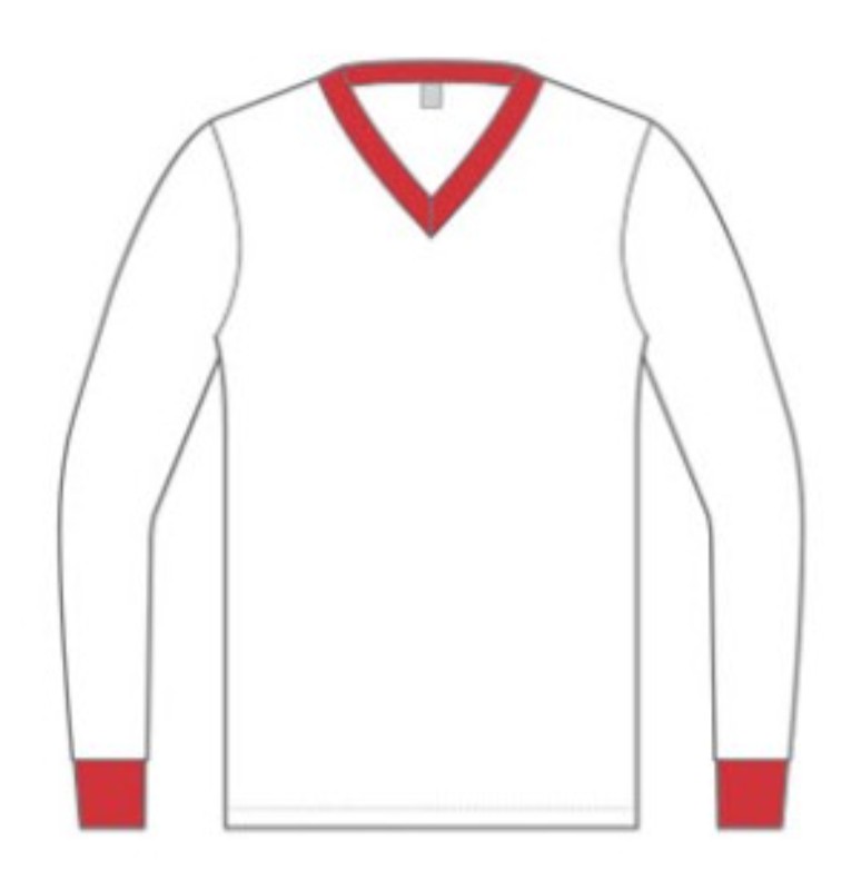 Segunda equipación de LiverpoolFC 55-56