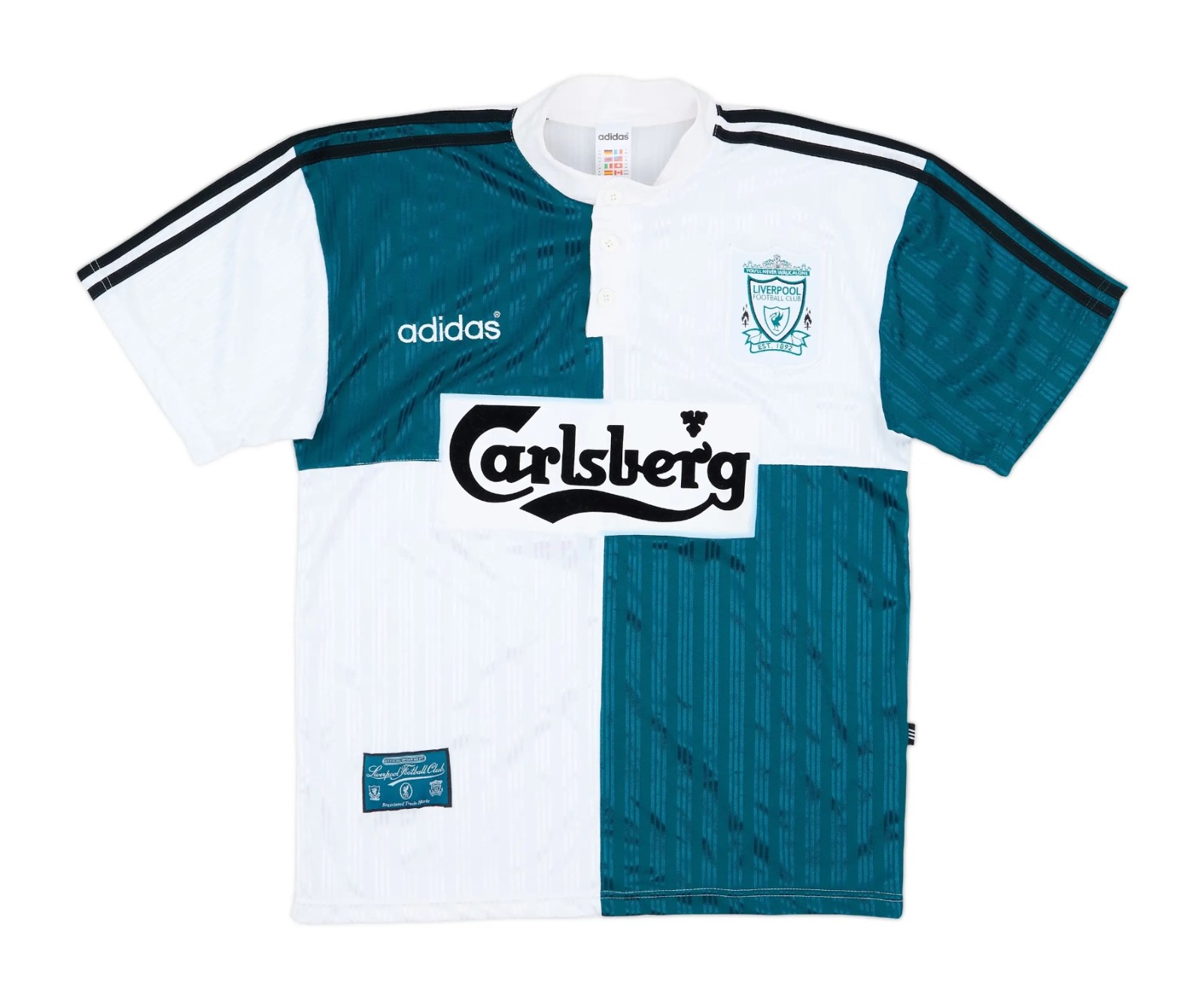 Segunda equipación de LiverpoolFC 95-96