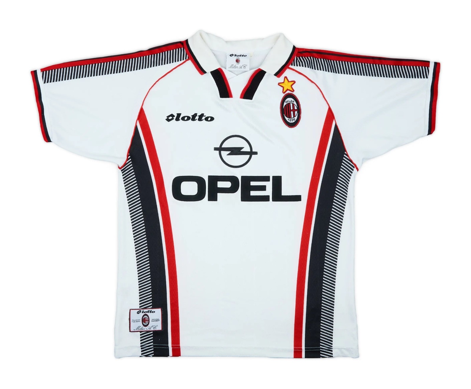 Segunda equipación de Milan 97-98