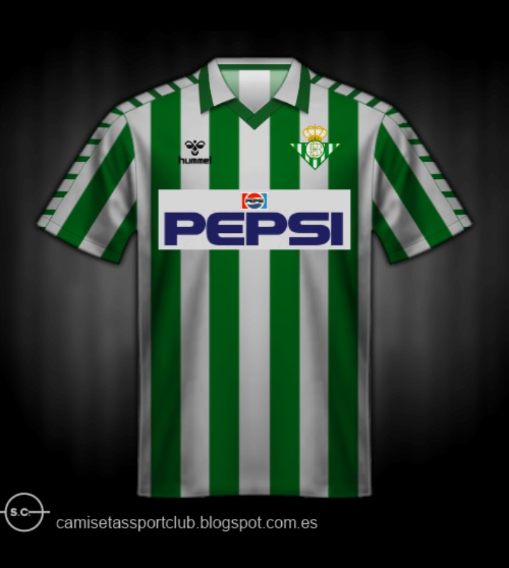 Primera equipación de Real Betis 89-90