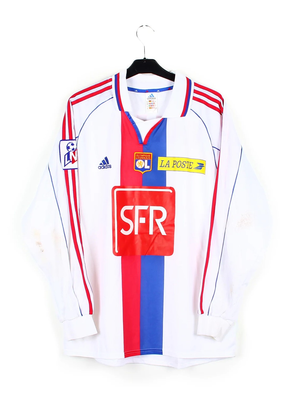 Primera equipación de Olympique de Lyon 00-01