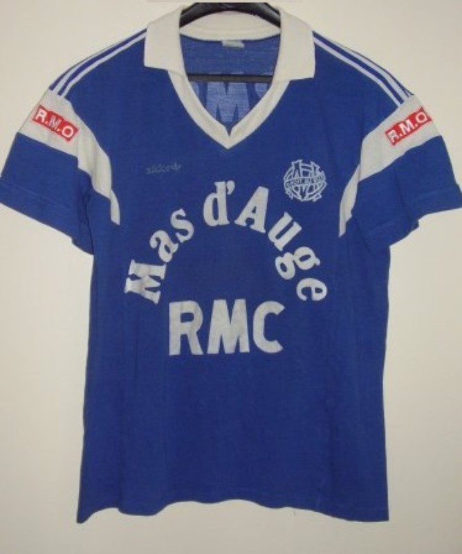 Segunda equipación de Olympique de Marsella 85-86