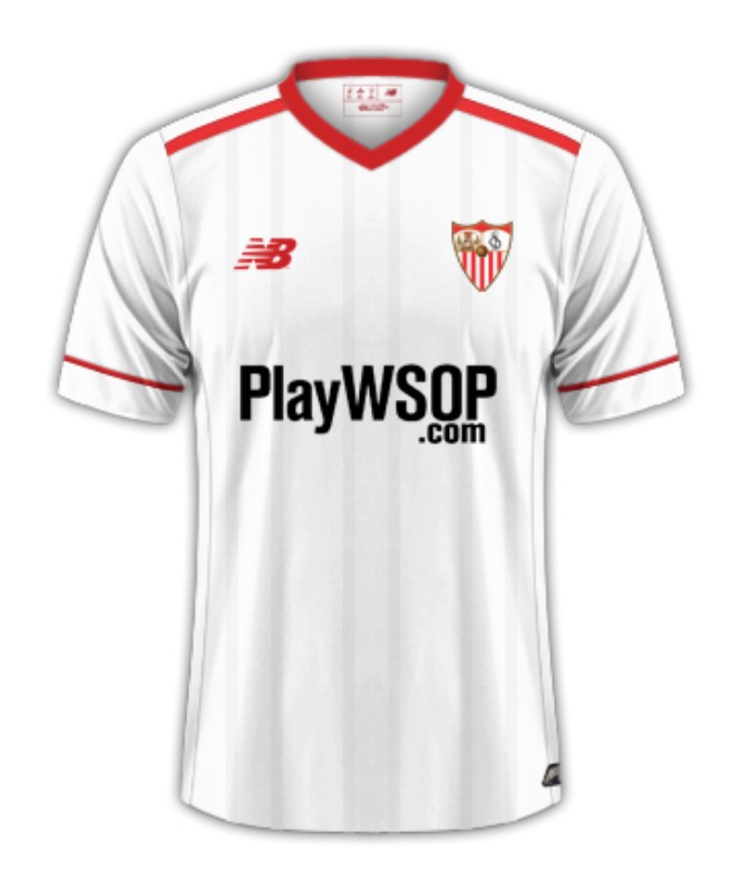 Primera equipación de Sevilla FC 17-18