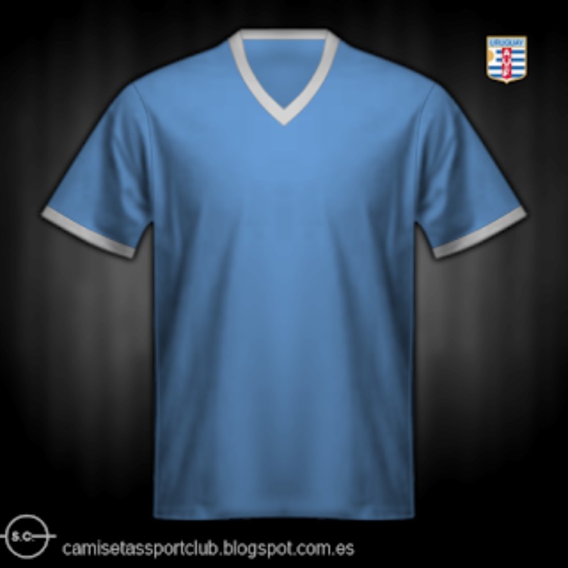 Primera equipación de Uruguay 1966