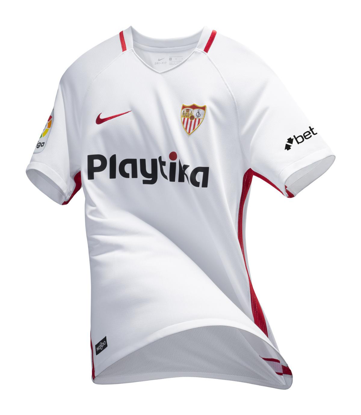 Primera equipación de Sevilla FC 18-19