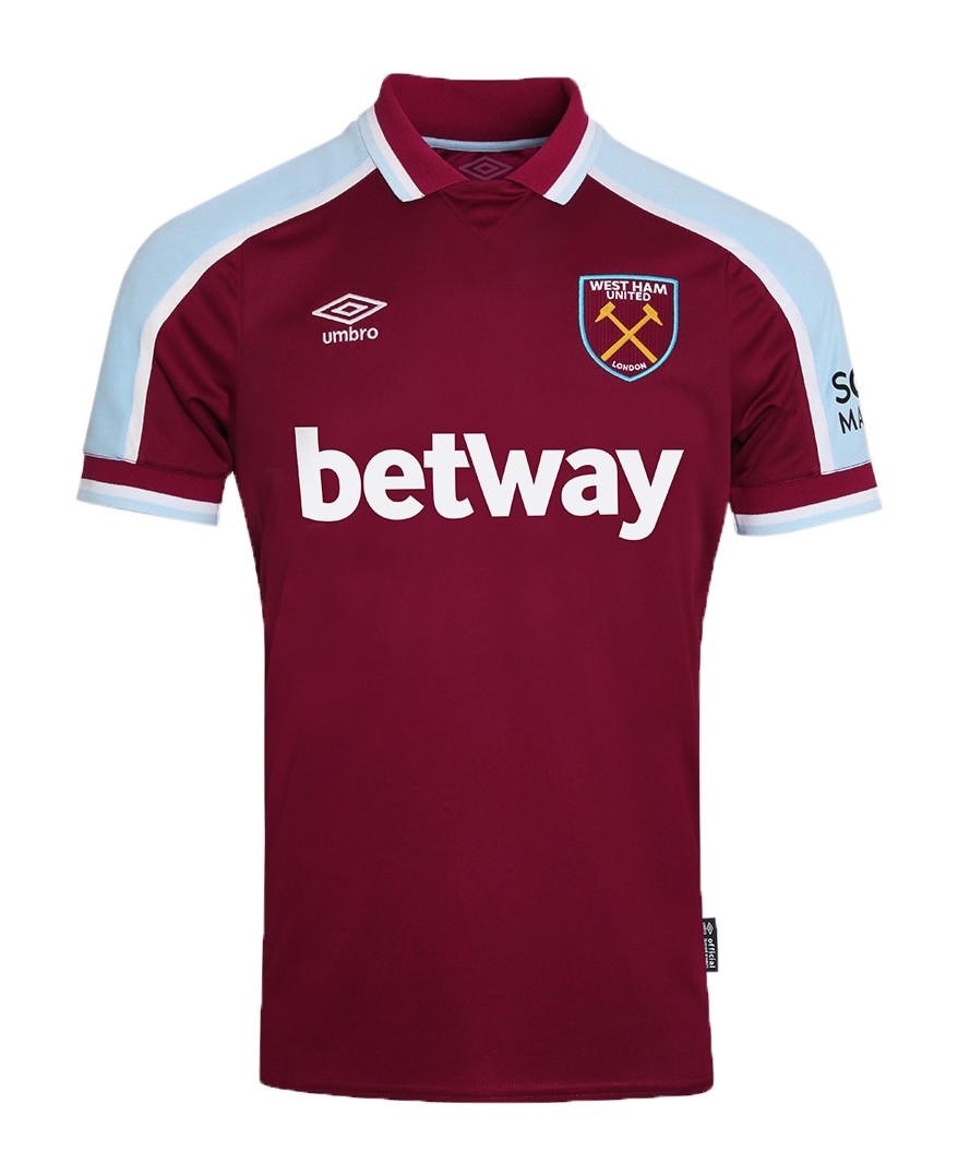 Primera equipación de West Ham United 21-22
