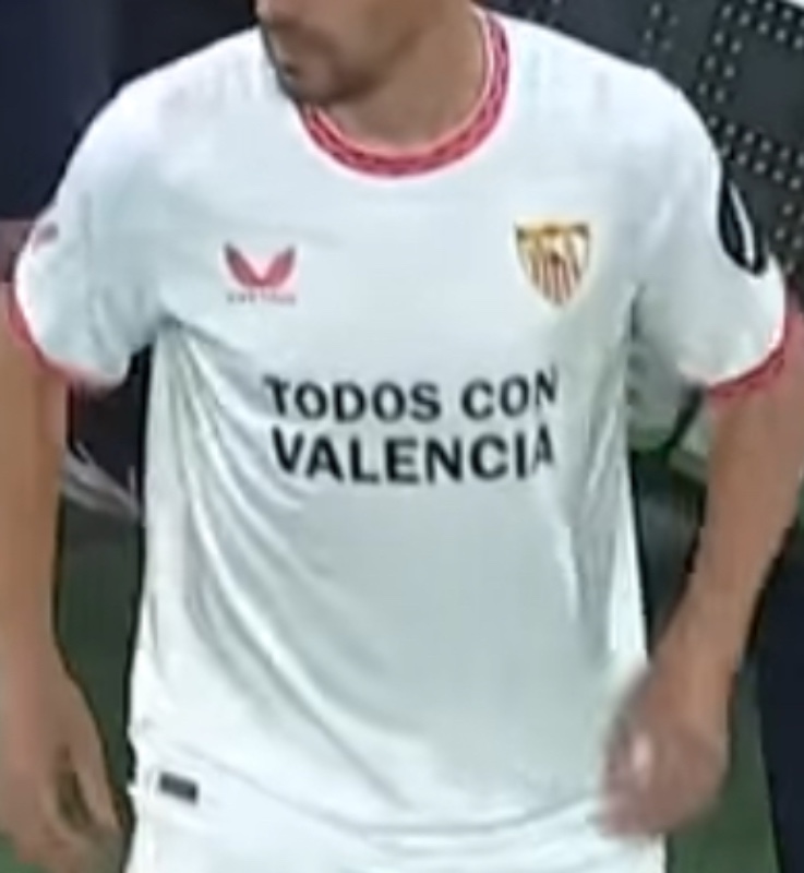 Primera equipación de Sevilla FC 24-25
