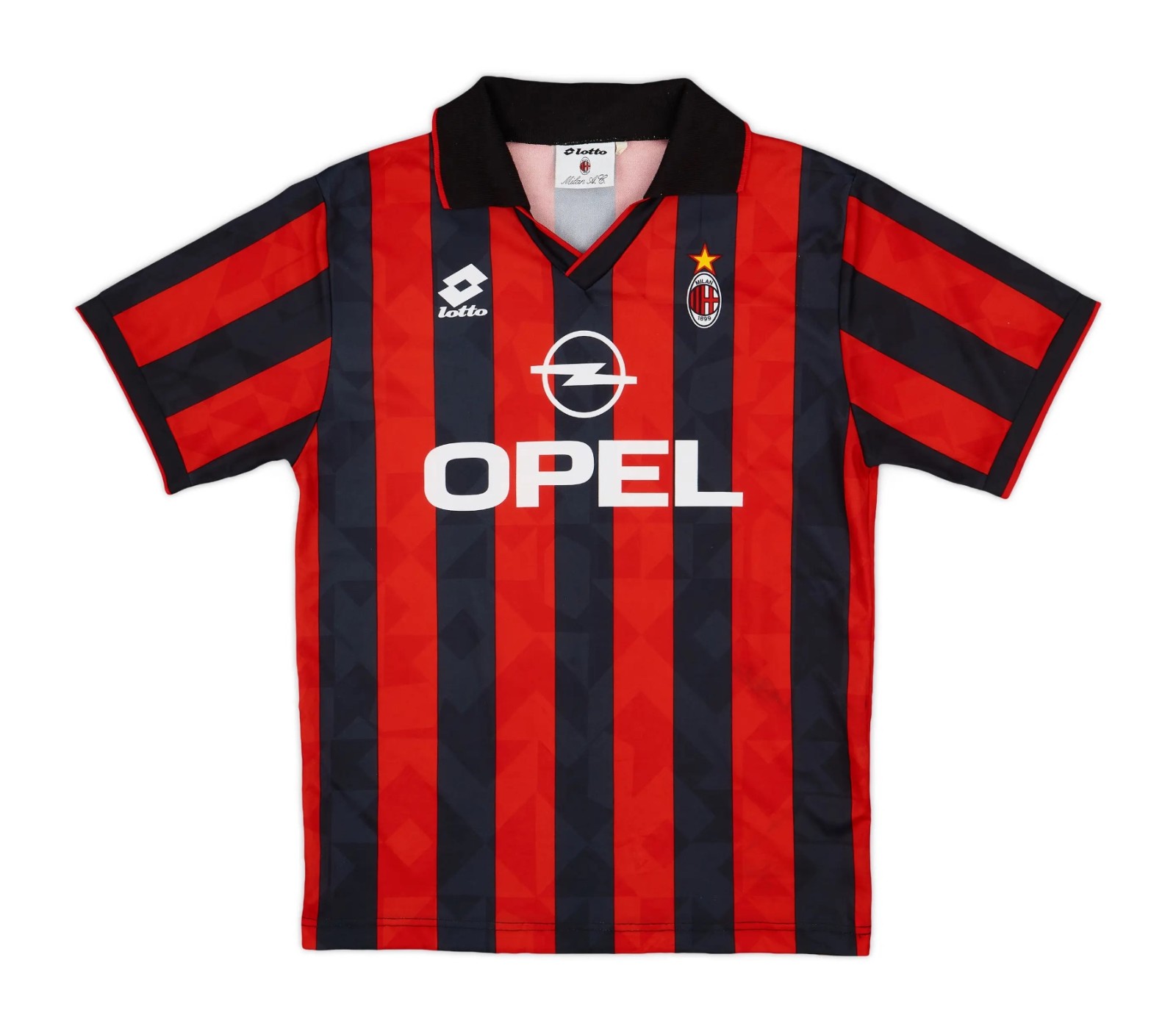 Primera equipación de Milan 95-96