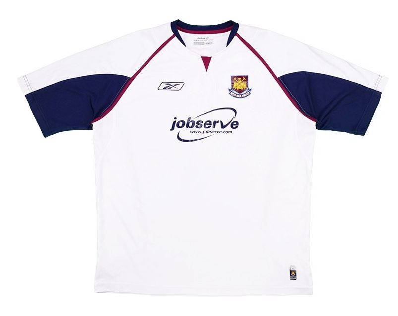 Segunda equipación de West Ham United 05-06