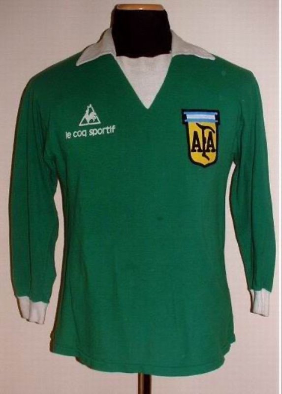 Equipación de portero de Argentina 1980