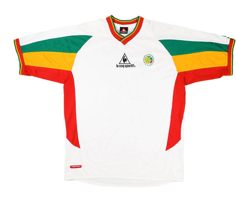 Primera equipación de Senegal 2002