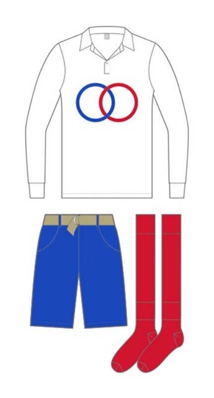 Primera equipación de Francia 1900