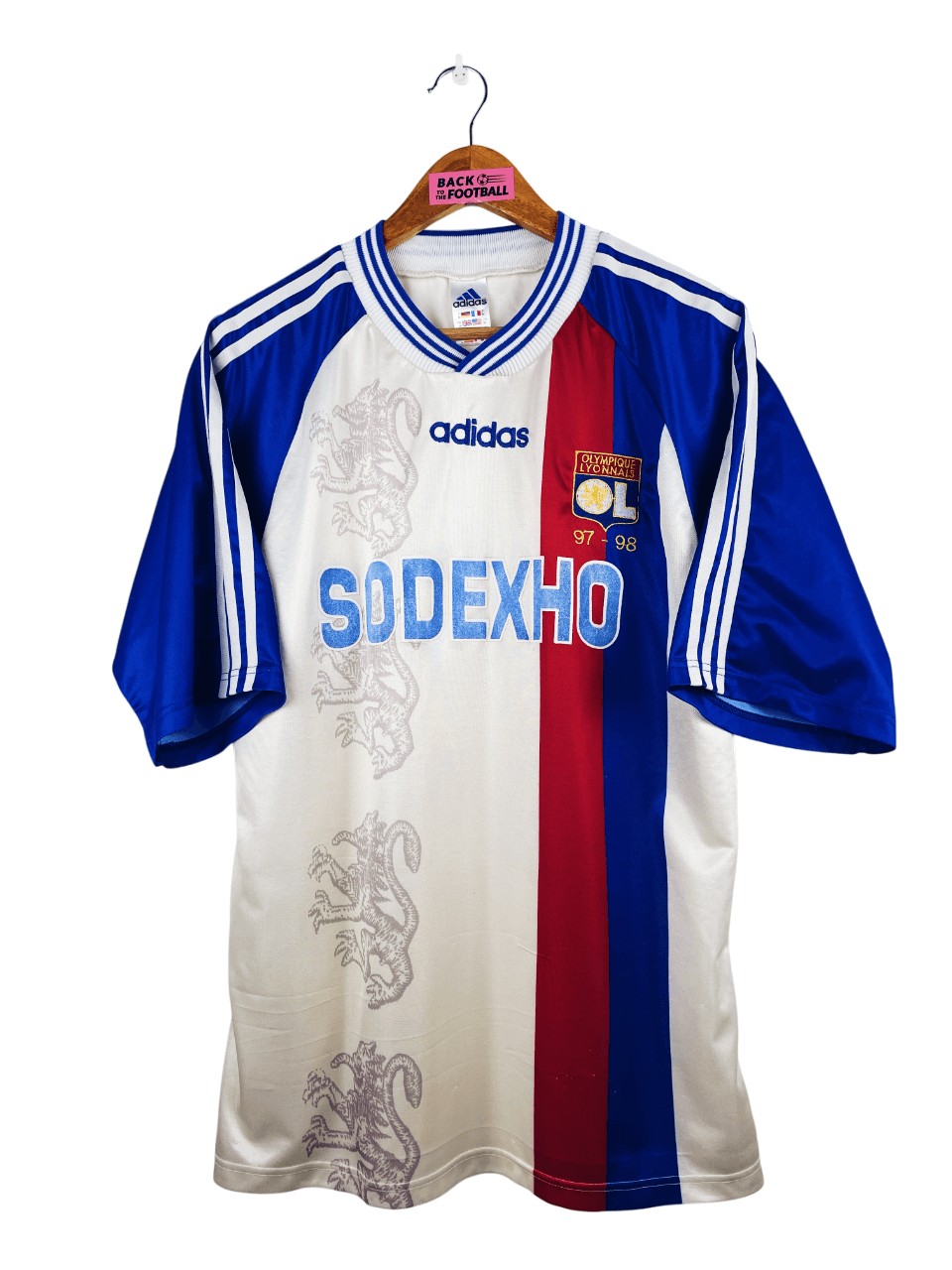Primera equipación de Olympique de Lyon 97-98