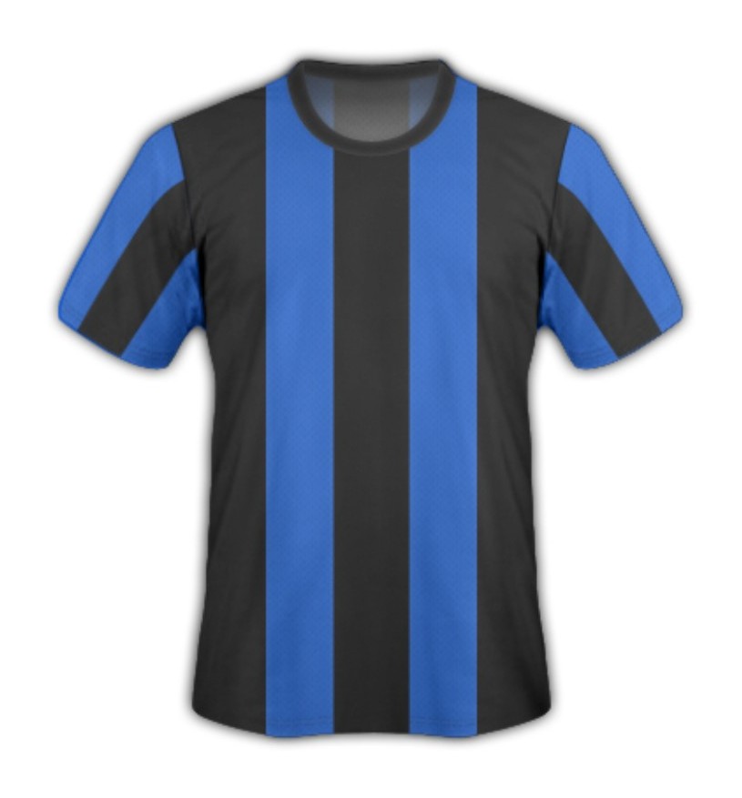 Primera equipación de Inter de Milán 1908-09