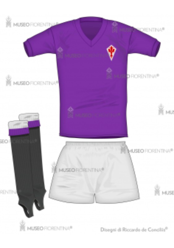 Primera equipación de Fiorentina 1945