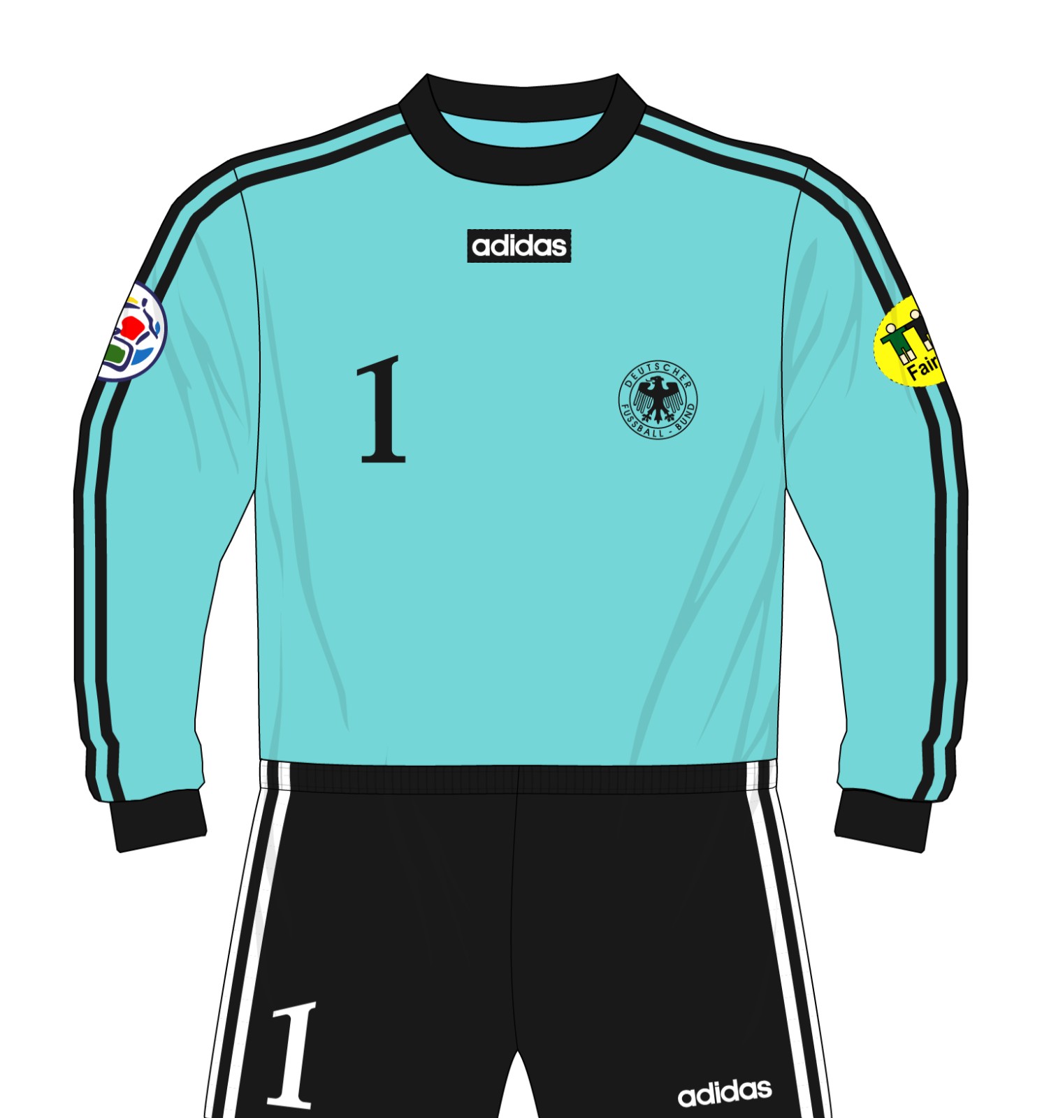 Equipación de portero de Alemania 1996