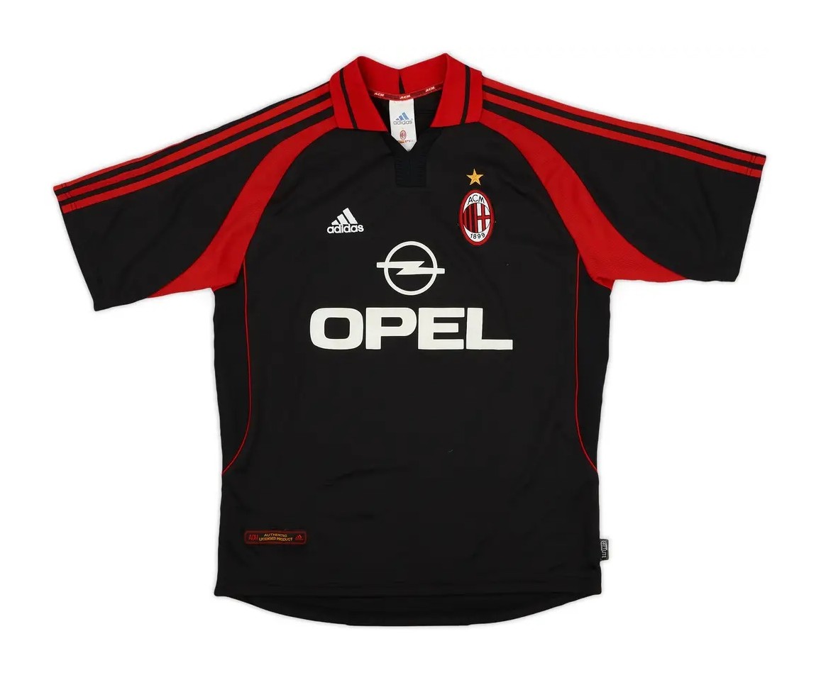 Tercera equipación de Milan 00-01