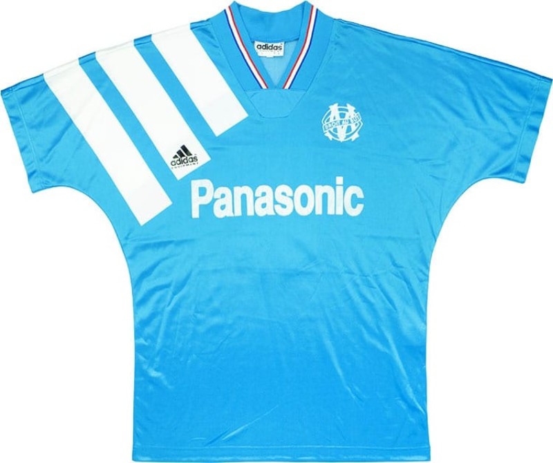 Segunda equipación de Olympique de Marsella 91-92