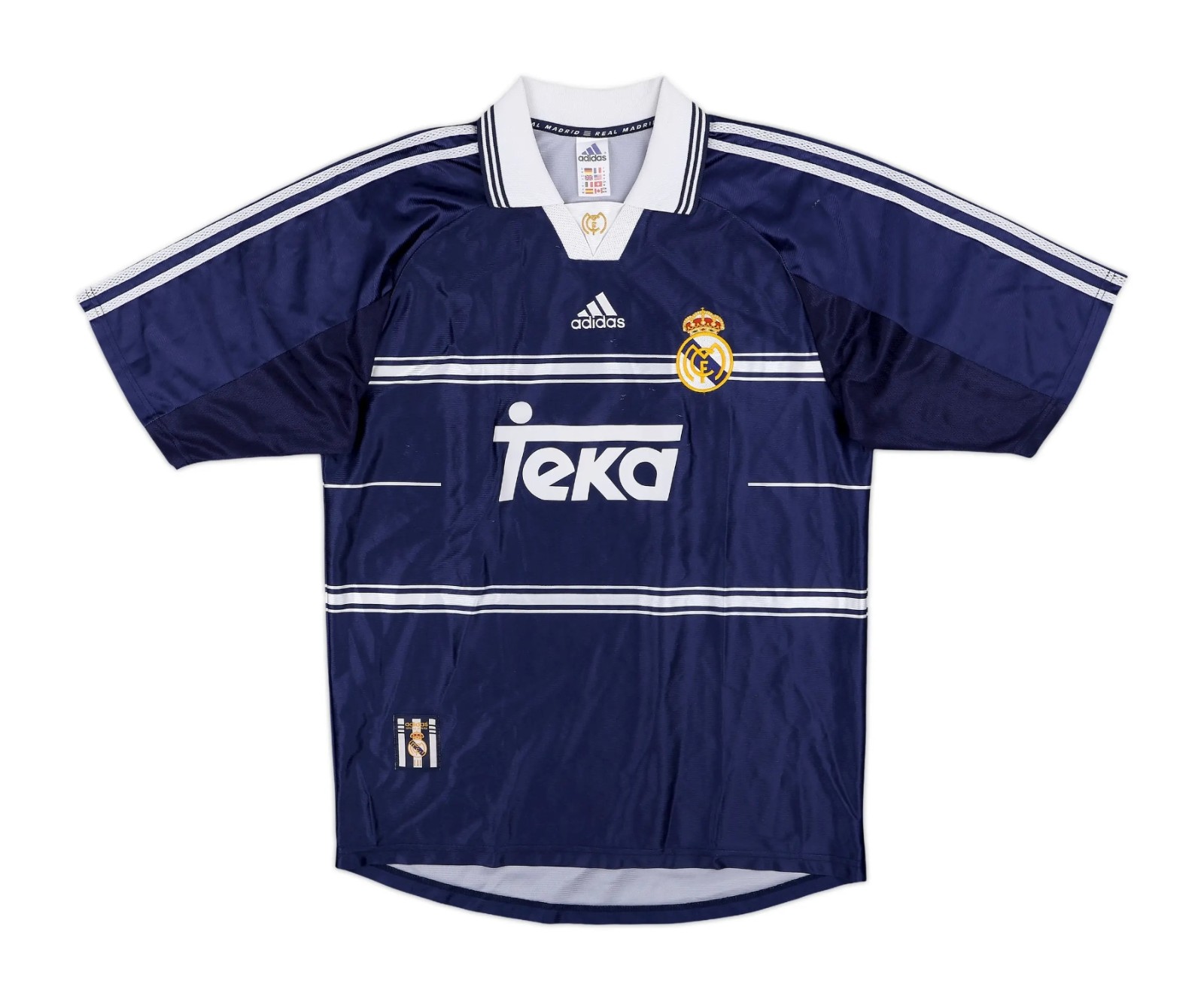 Segunda equipación de Real Madrid 98-99