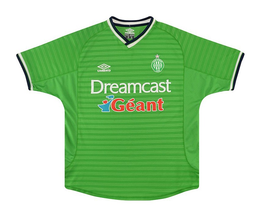 Primera equipación de Saint-Étienne 00-01
