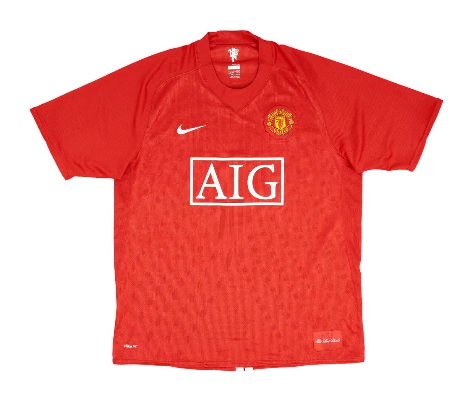 Primera equipación de Manchester United 07-08