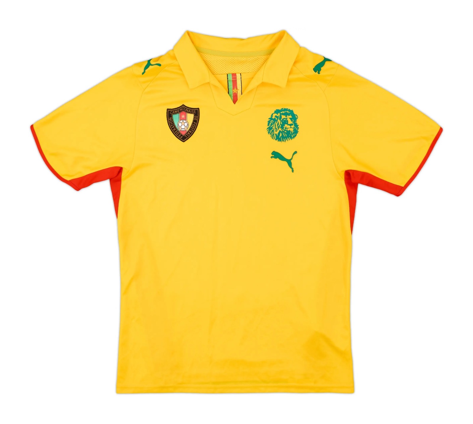 Segunda equipación de Camerún 2008