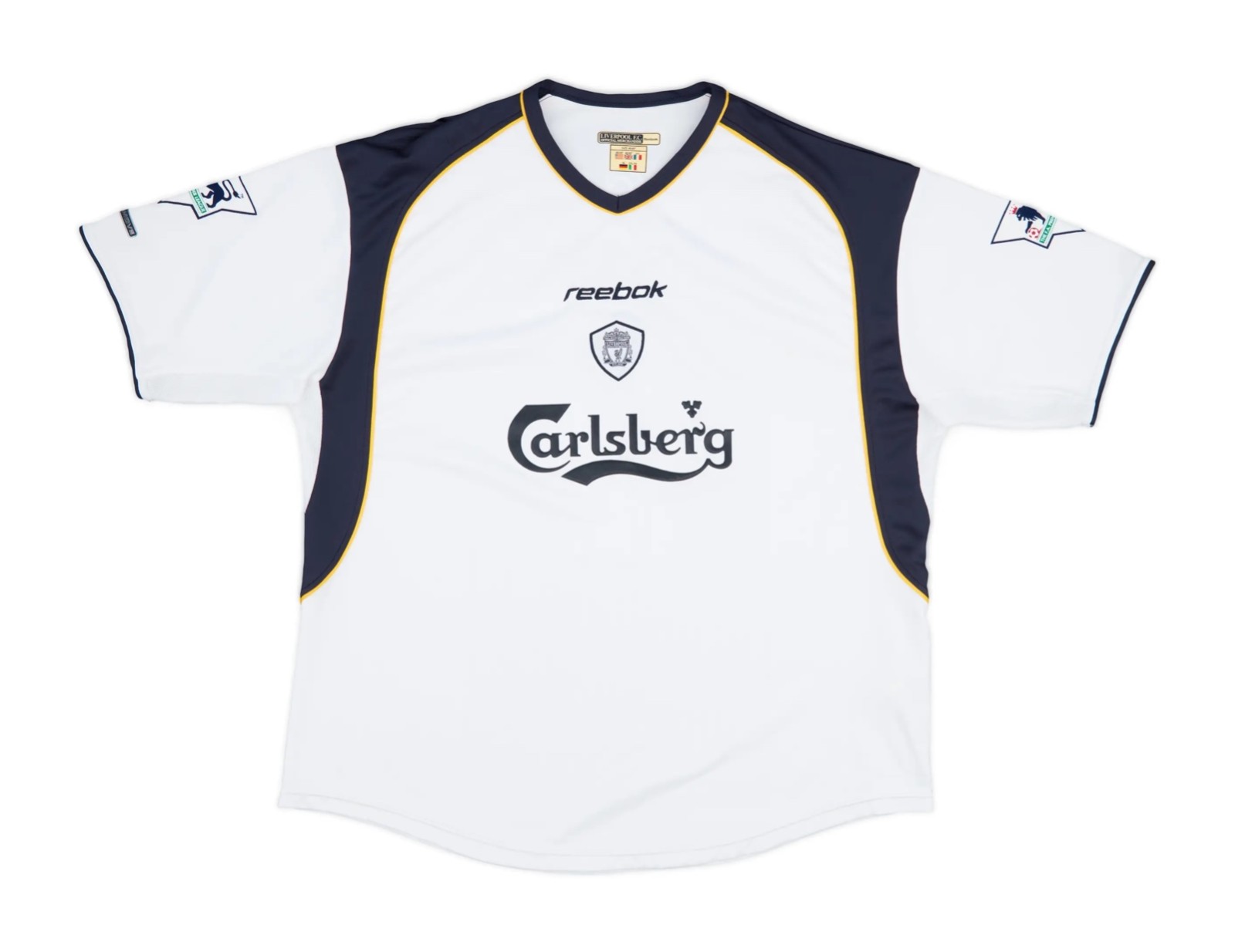 Segunda equipación de LiverpoolFC 01-02