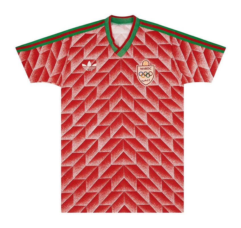 Primera equipación de Marruecos 1990
