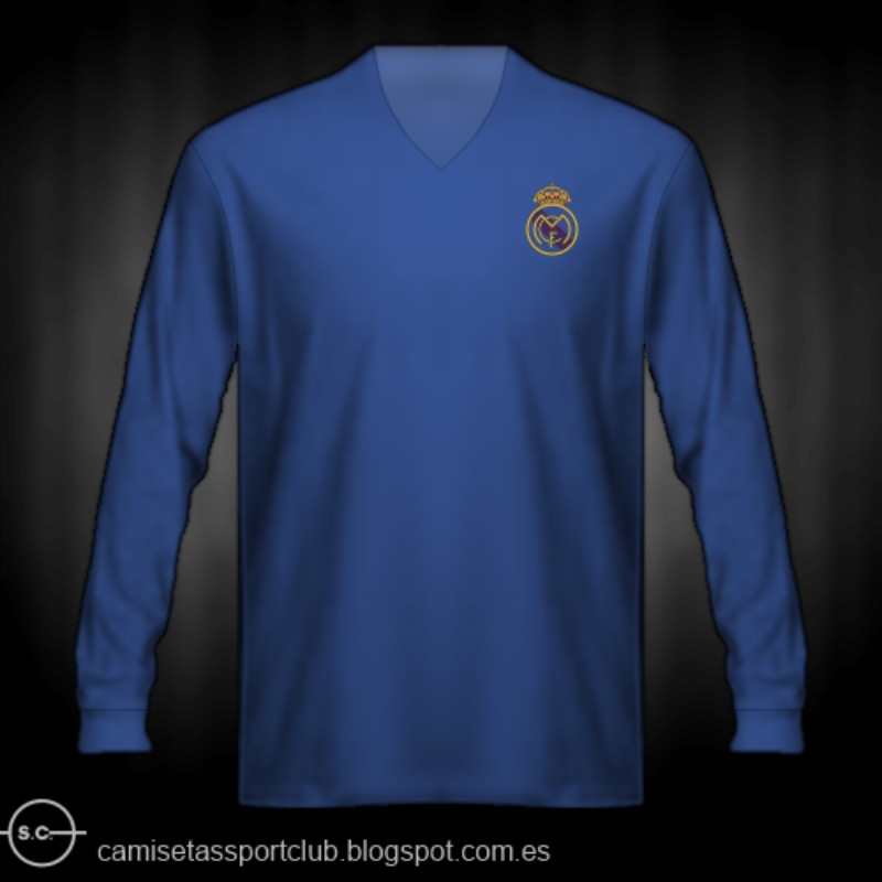 Segunda equipación de Real Madrid 55-56