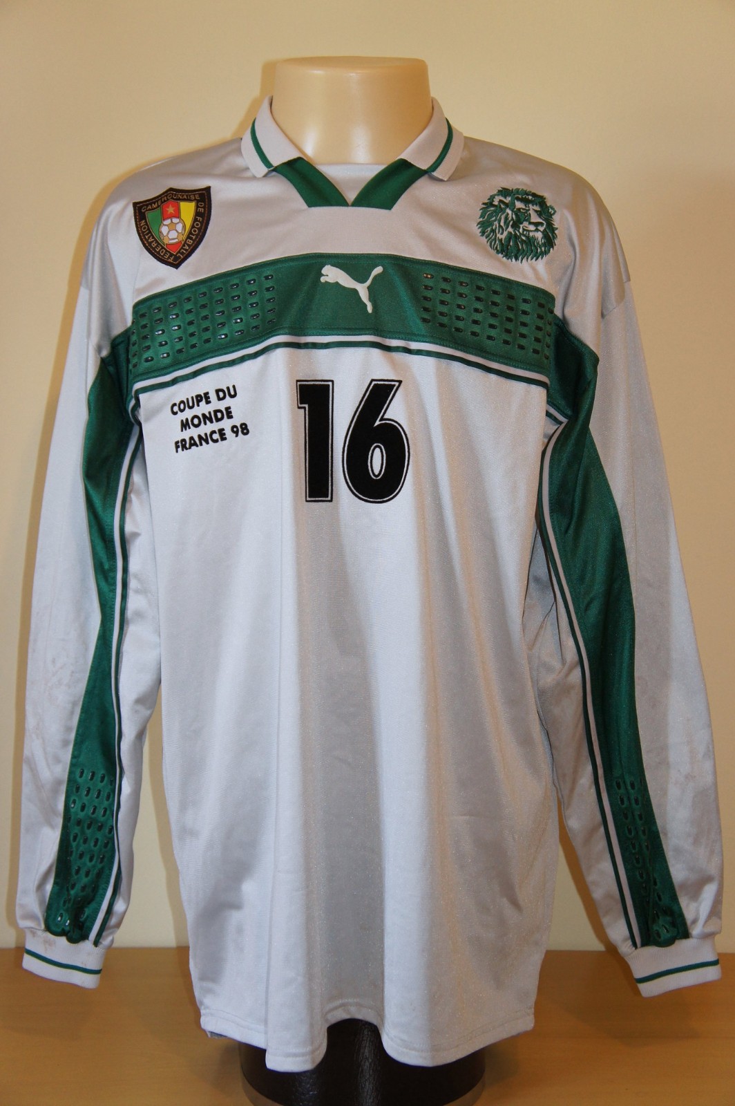 Equipación de portero de Camerún 1998