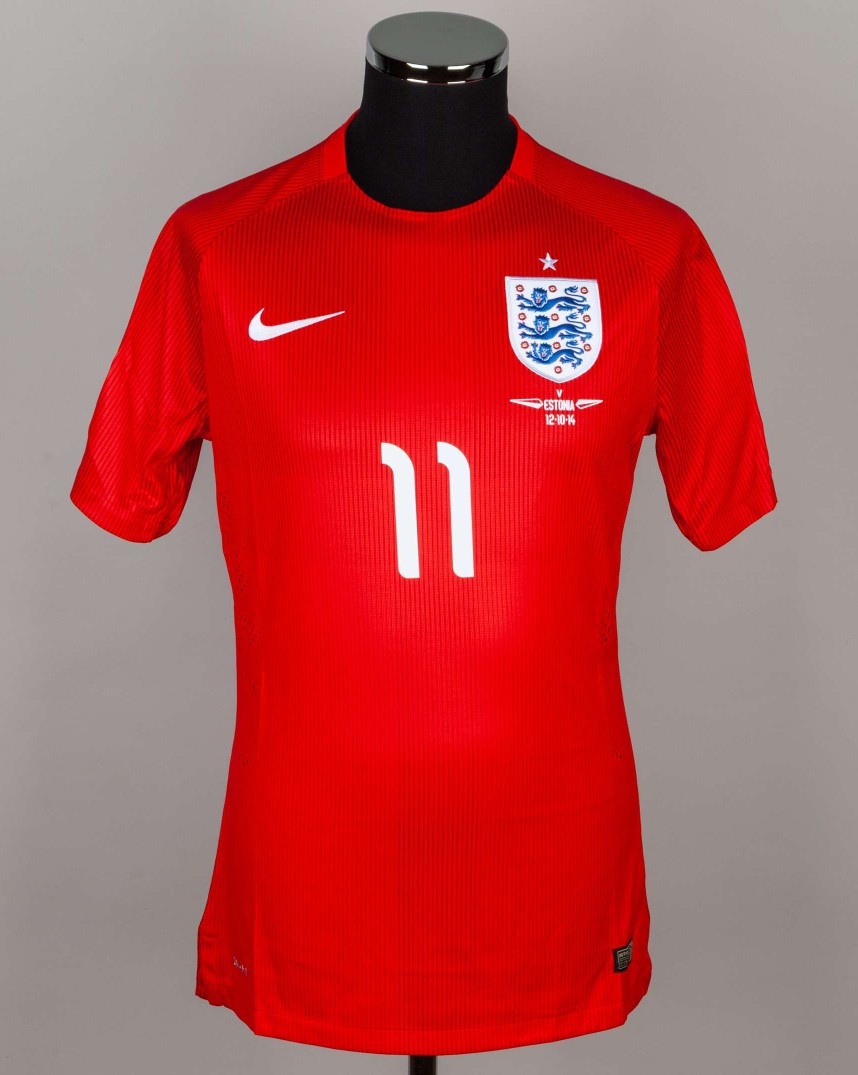 Segunda equipación de Inglaterra 2014