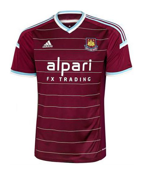 Primera equipación de West Ham United 14-15
