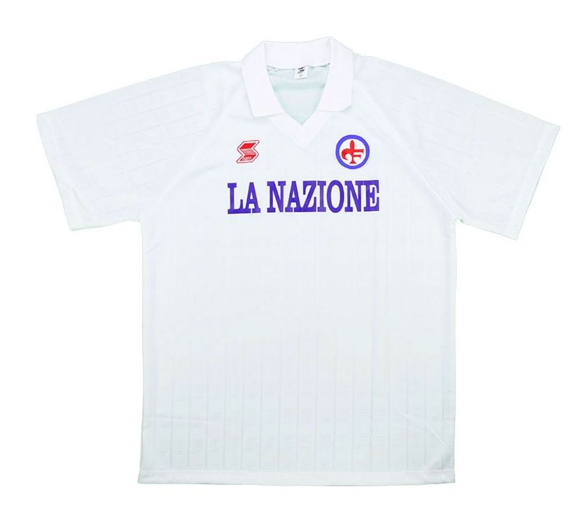Segunda equipación de Fiorentina 89-90