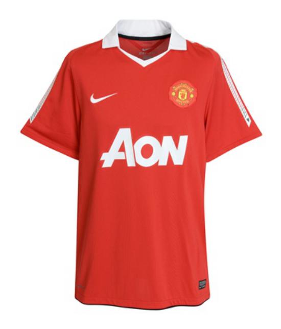 Primera equipación de Manchester United 10-11