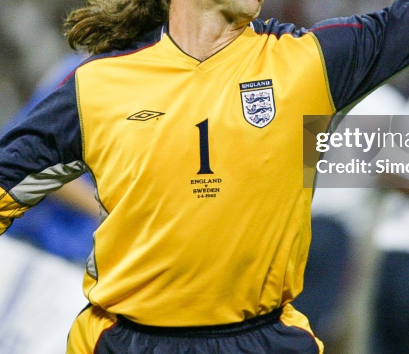 Equipación de portero de Inglaterra 2002