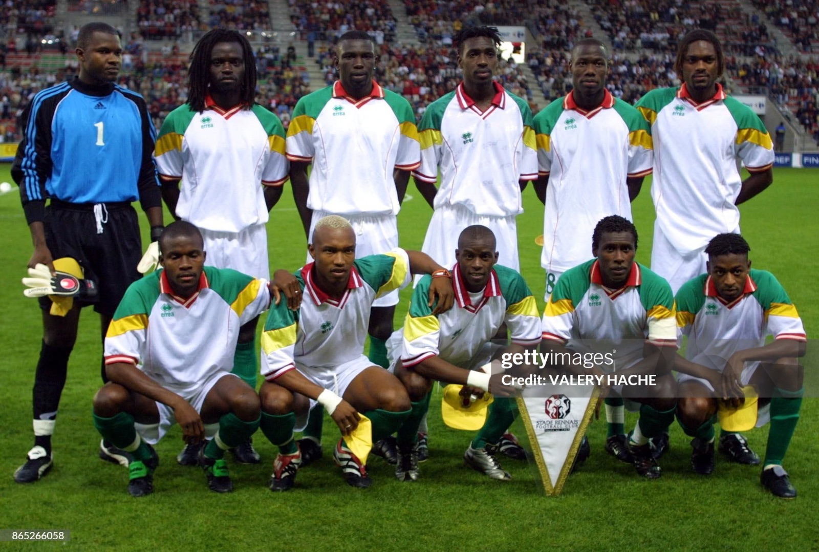 Equipación de portero de Senegal 2001