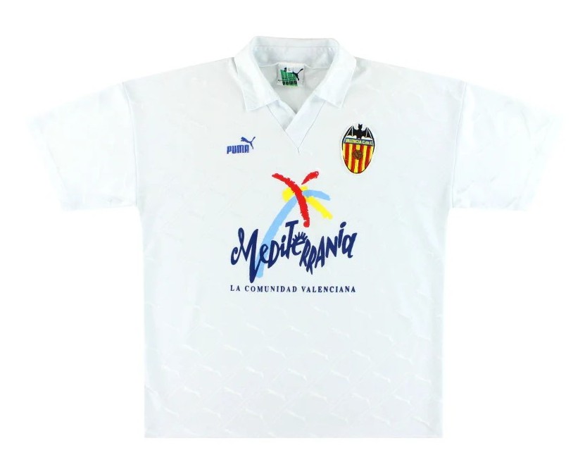 Primera equipación de Valencia 92-93
