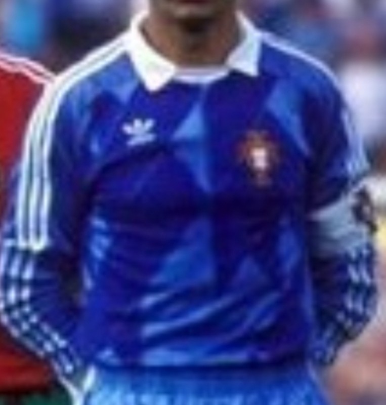 Equipación de portero de Portugal 1986