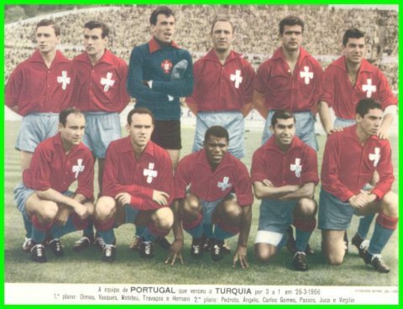 Primera equipación de Portugal 1956
