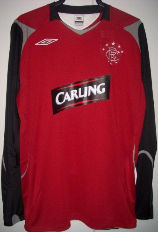 Equipación de portero de Glasgow Rangers 08-09