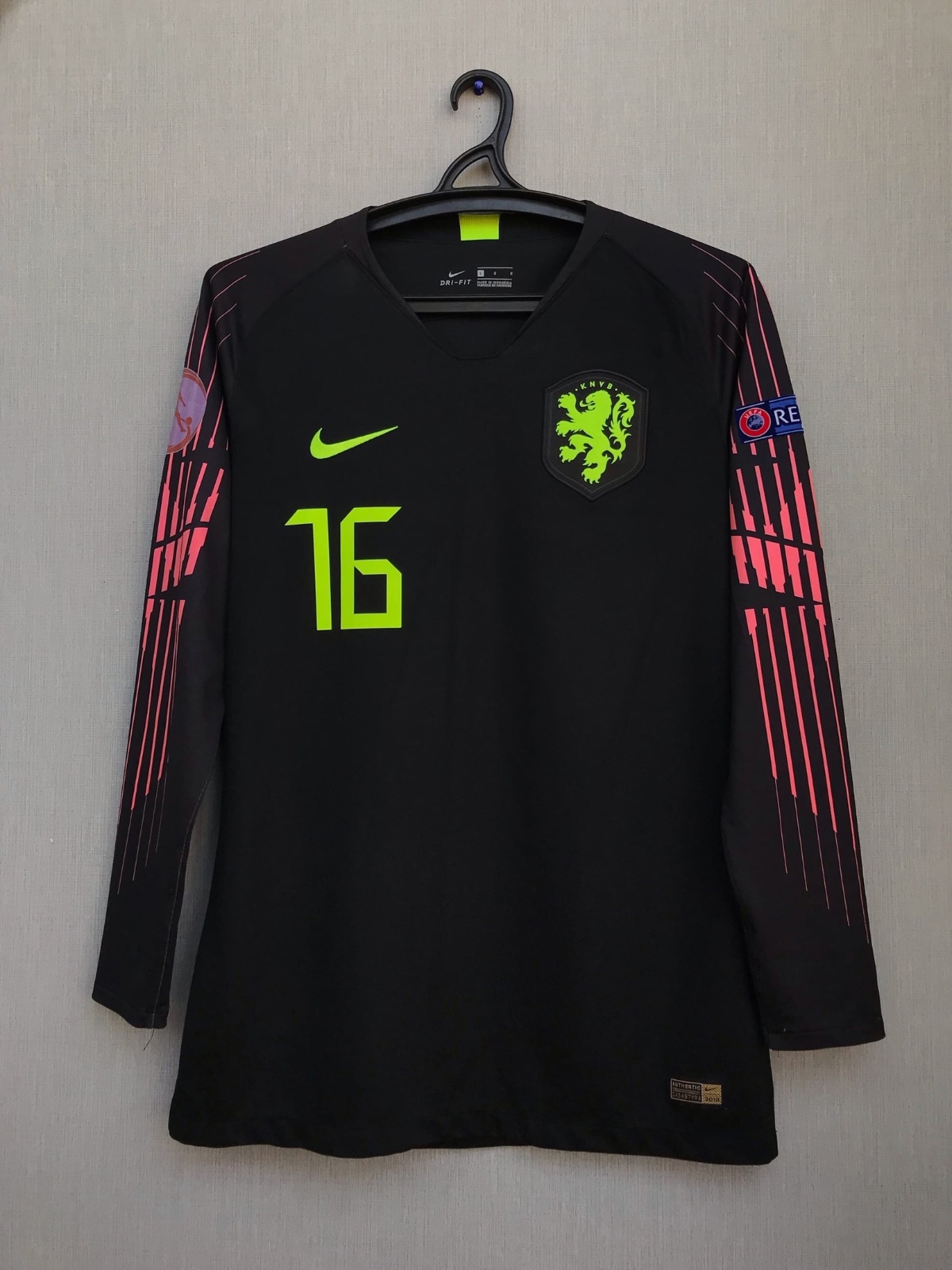 Equipación de portero de Países Bajos 2018
