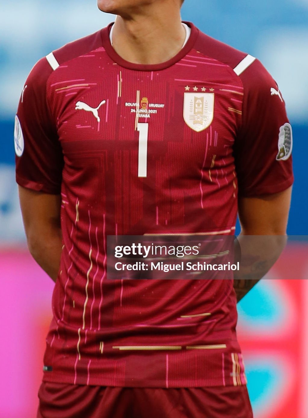 Equipación de portero de Uruguay 2021
