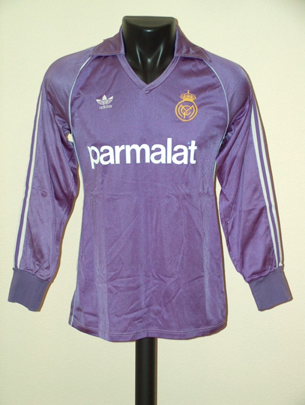 Segunda equipación de Real Madrid 85-86