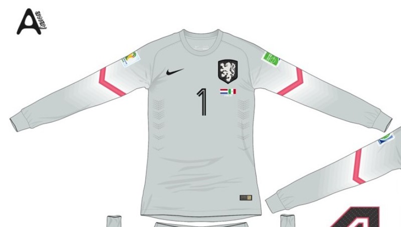Equipación de portero de Países Bajos 2014