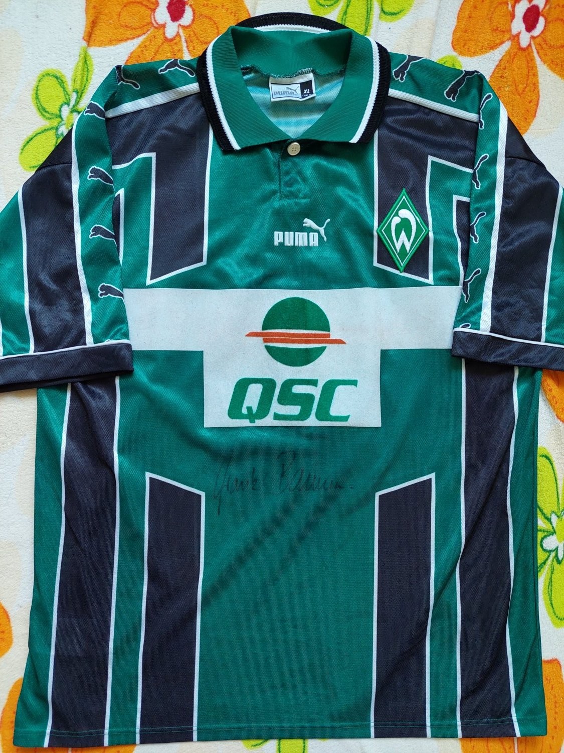 Primera equipación de Werder Bremen 99-00